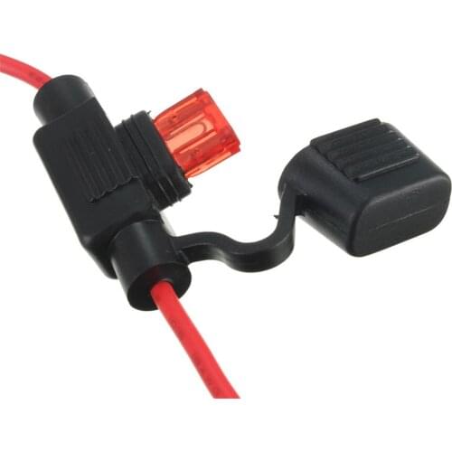 1pcs Waterproof Power Socket Mini Blade Type In Line Fuse Holders with 10A Fuse Car Replacement Fuses