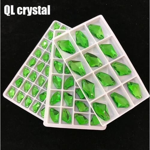 ALL Size Grass green AX Stones and crystals for dresses rhinestones crystal for crafts