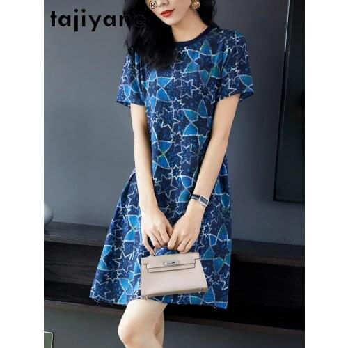 High Women Quality Summer Dress 100% Silk Womens Dresses Real Silk Dressed As A Woman Cloth Vestido Feminino TN2619