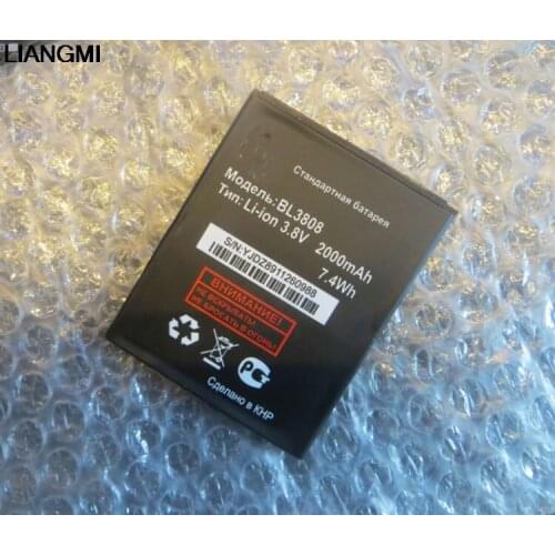 3.8V 2000mAh Replacement BL3808 Battery For Fly Era Life 2 IQ456 IQ 456 BL 3808 Mobile Phone Battery with phone stander
