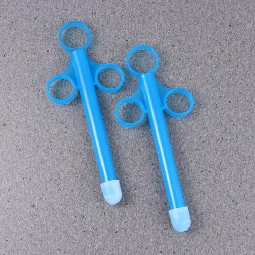 1 Pair Lubricating Oil Injectors Simple Lube Propellers Lube Syringes Sexual Lubes Applicators for Female White