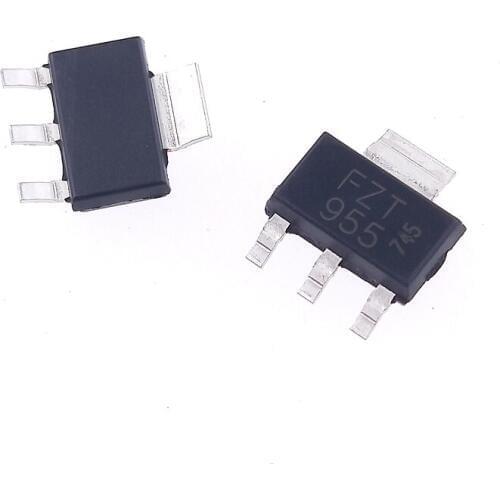 10pcs/lot original FZT955 FZT955TA 140V 4A PNP SOT-223 in stock