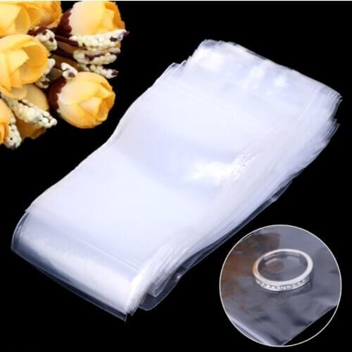 100pcs Resealable Plastic Seal Zip Lock Bags Transparent Clear Poly Bag 5cmx7cm X7JB