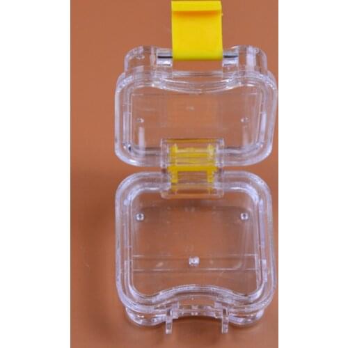 50 Pieces Dental Tooth Dentist Boxes Material Denture Storage Box Membrane Tooth Box with Film Place the denture, detachable