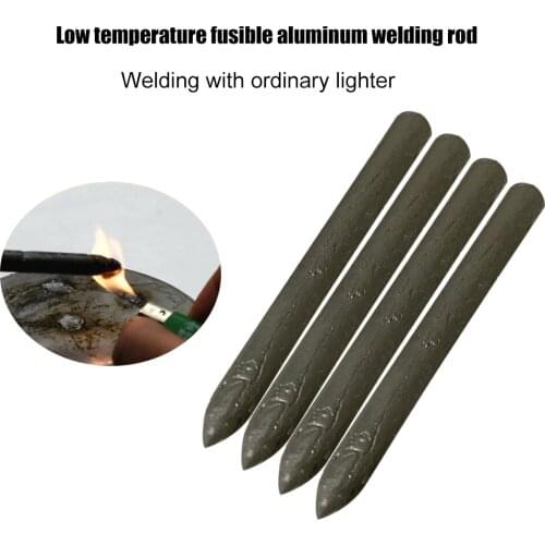 3pcs Aluminum Welding Rod Low Temperature Easy Melt Weld Bar Cored Wire Soldering Rod Weld Bars Cored Wire Rod Solder Tools