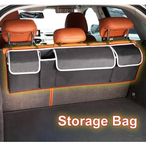 Large Capacity Universal Auto Car Trunk Organizer Rear Back Seat Storage Bag Car Accessories Interior
