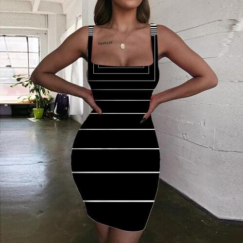 Giyu Brand Leopard Dress Women Black And White Ladies Dresses Art Bodycon Dress Harajuku Sundress Womens Clothing Mini Evening