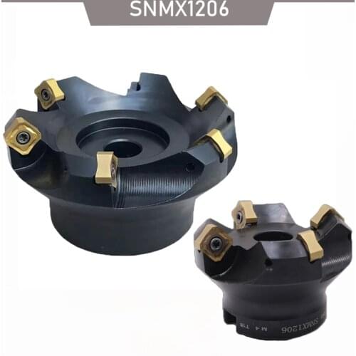 SNMX 45 Degree Milling Cutter Head SNMX1206 High Precision Face Milling Plate 50/63-22 CNC Fast Feed Machine Use Carbide Inserts