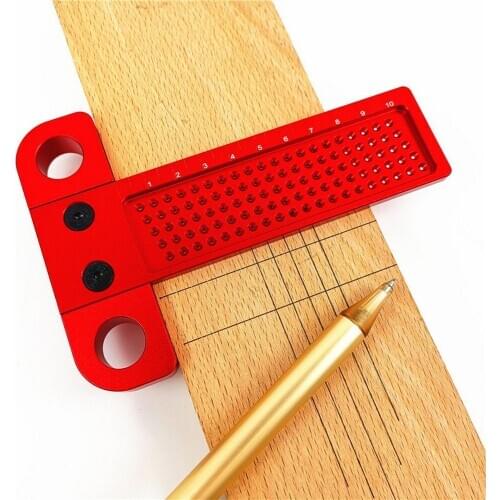 Woodworking T-Square Measuring Tool Aluminum Alloy for Woodworking Speed Square Angle Protractor Precision Measuring Tool