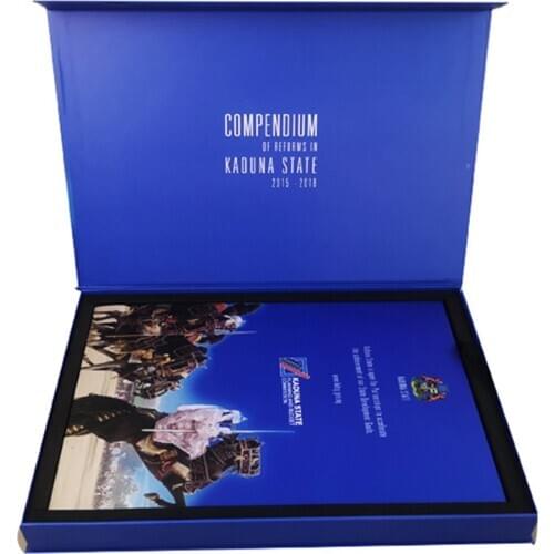 Chinese Homemade 10.1inch hardcover LCD video Brochure Video Card Invitations Digital Video Brochure