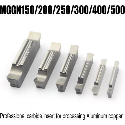 MGGN150/200/250/300/400/500 Enternal turning Grooving tool carbid insert Lathe cutting tools for aluminum/copper/wood/plastick