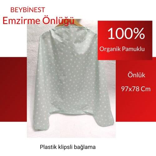 BeybiNest Breast Feeding Bib Adjustable Size Mint Green Scarf Gift