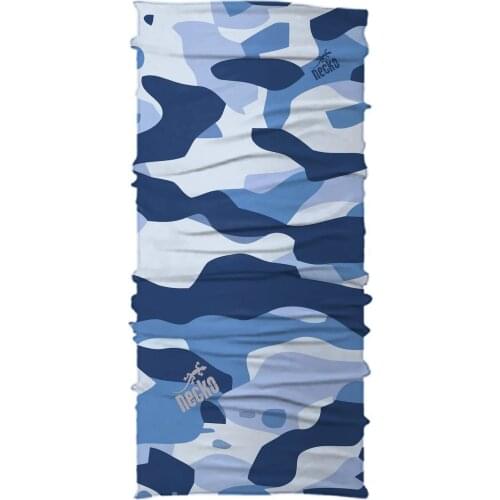 Necko Blue Camouflage Buff Bandana Face Mask-DC006 460045263