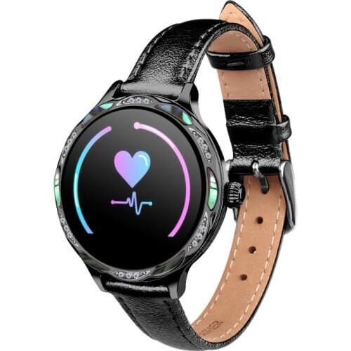 New Fashion Female Smart Watch Dynamic UI Heart Rate Alert Monitoring Blood Pressure Monitor Sports Smartwatch for IOS Android