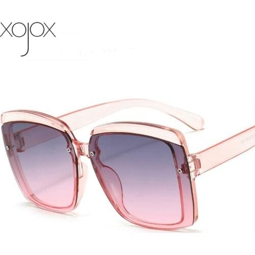 XojoX Vintage Womens Sunglasses Men Oversizes Sun Glasses Fashion Square Eyeglasses 2021 New Eyewear