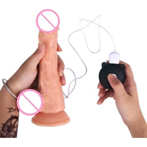 OLO 7/8 Inch Huge Realistic dildo Silicone Penis Dong with Suction Cup for Women Masturbation Lesbain Sex Toy