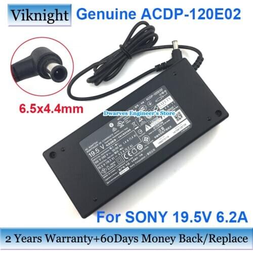 Original 19.5V 6.2A 121W LCD LED Monitor AC Adapter For SONY VPCW119XJ ACDP120NO1 KDL-42W670A KDL-42W650A 55W950A VPCY21A