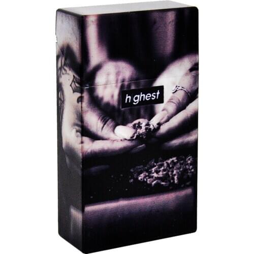 Honeypuff Plastic Cigarette Case Box For Thin Cigarettes Case Portable Tobacco Storage Box Organizer Herb Container Case