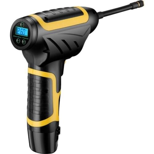 12V 120W Portable Wireless Digital Car Air Compressor Handheld USB Rechargeable Cordless Tire Inflator Pump for Cars Motorcycles