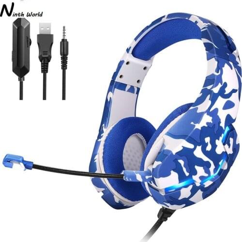 7 Color LED Professional Gaming Headphone 3.5mm Wired PS4 Game Headset Stereo Computer Bass Gamer With Mic For PC Switch Xbox
