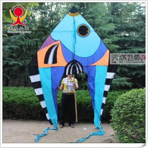 Handles for kite kids fly handmade kite big mackerel tail kite long line fishing single line kites toy fish cartoon elves duffy