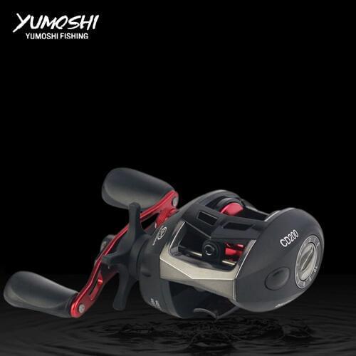 YUMOSHI Fishing Reel CDWater Drop Wheel Baitcast reel 7.3:1 fake Bait casting Left-Right Hand 12+1BB Fishing Tackle Pesca CD