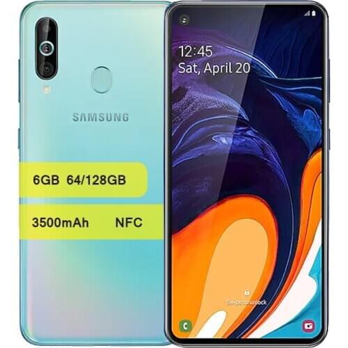 Samsung Galaxy A60 Mobile Phone 6GB RAM Snapdragon 675 Octa Core 6.3" 32MP Rear Camera 3500mAh NFC Cellphone