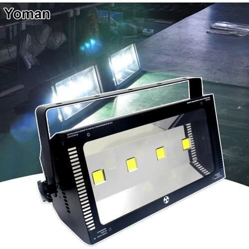LED 400W Strobe Light 4X100W DMX512 Control led White Strobe Lamp Stage Flash Effect Lighting DJ Disco Party Wedding Wash Light
