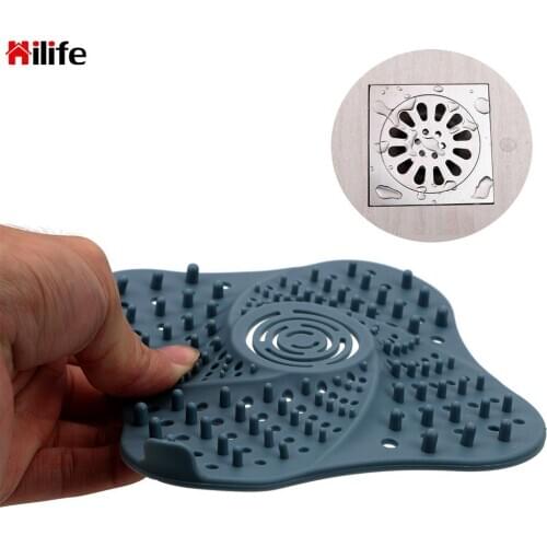 TPR Sink Strainer Bathroom Clean Tool Filter Sieve Bathroom Accesories Drain Hair Catcher Basket Anti-clogging