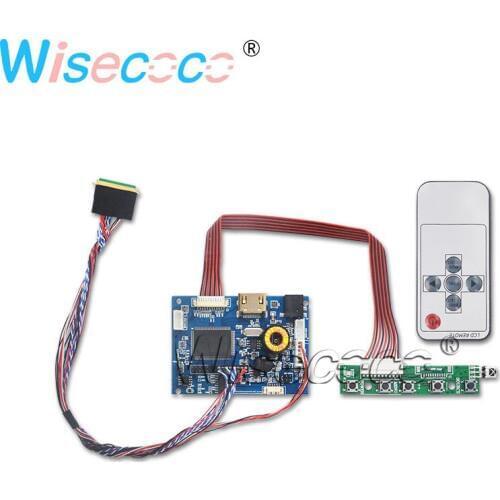 Wisecoco Multi-resolution compatible LVDS LCD controller driver board remote control for 1920*1200 1920 *1080 1440*900 display