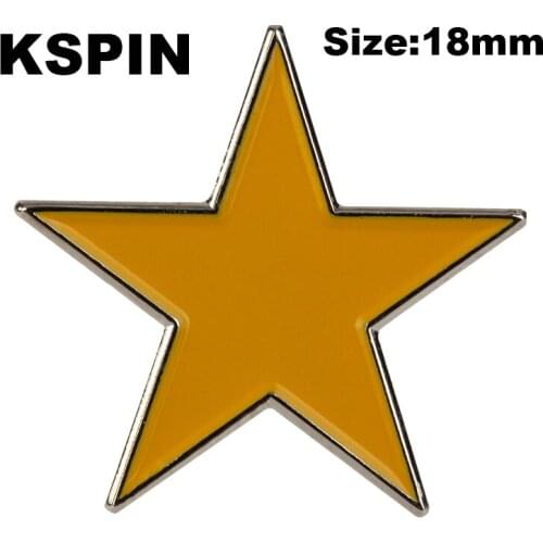 Yellow Star Lapel Pin Badge Enamel Pin badge brooch Lapel pin Jeans shirt Cool Jewelry Gift XY0162-3