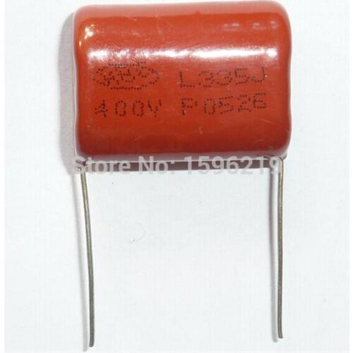 100pcs CBB capacitor 335 400V 335J 3.3uF 3300nF P26 CBB21 Metallized Polypropylene Film Capacitor