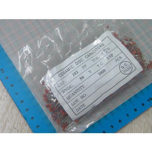 1000pcs/lot High Quality 1NF 102 50V Ceramic dielectric Capacitor 1NF 102 50V dip ceramic capacitors 1NF