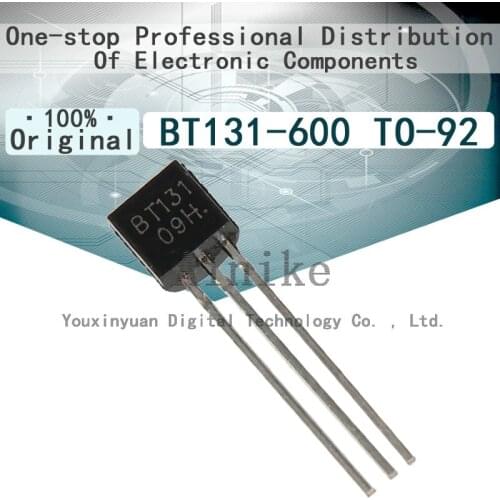 20/Pcs Brand new original stock BT131-600 TO-92 Bidirectional triode thyristor 1A/600V