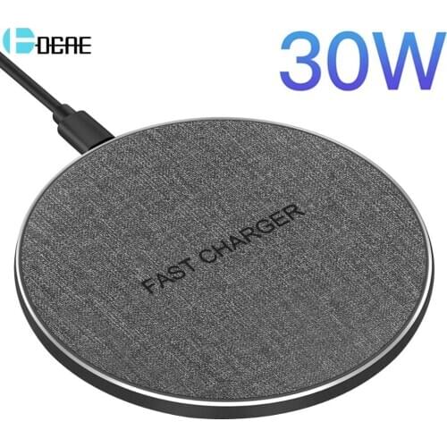 30W Qi Wireless Charger Pad for iPhone 12 Mini 11 Pro Max XS XR X 8 Induction 20W Fast Charging For Samsung S20 S10 Note 20 10 9
