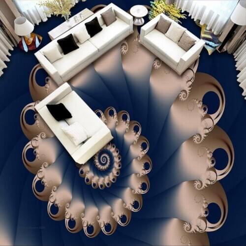 3D wallpapers custom 3d flooring painting wallpaper non-slip self-adhesive waterproof pvc 2020 floor 3d wall stickers