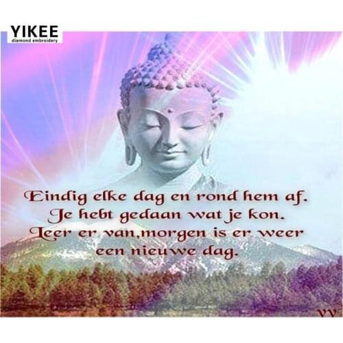 Diamond embroidery full square,5d cross stitch,buddha painting diamond