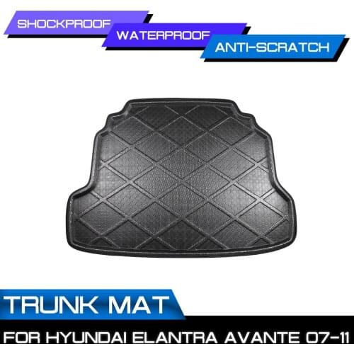 Car Carpet Rear Trunk Anti-mud Cover Floor Mat For Hyundai Elantra Avante 2007 2008 2009 2010 2011