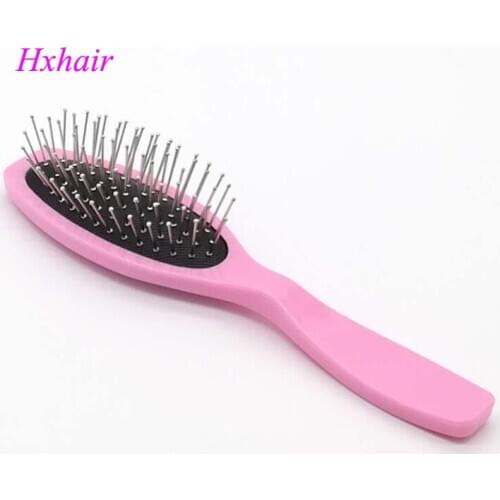 Freeshipping - 50pcs No.7 New Style Hair Comb / Plastic Handle and Stainless Steel Tenoning Comb