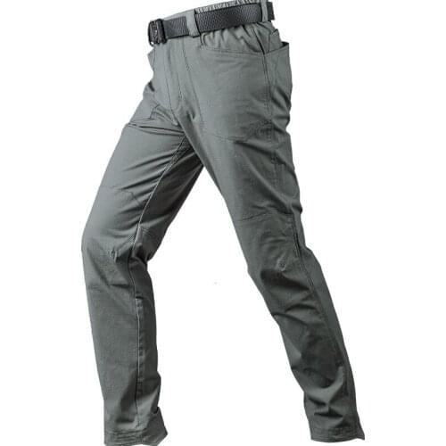 Outdoor Tactical Pants Cotton Polyester Blended Fabric Waterproof Scratchproof Hiking Camping Climbing Unisex Trousers