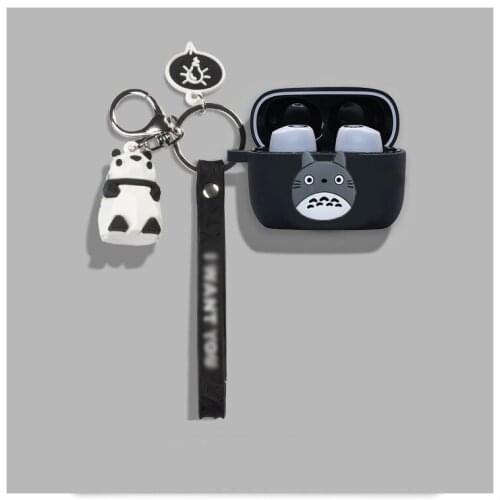 For Edifier TWS5 Tws2 Tws1 Wireless Bluetooth Earphone Case with keychain Panda Protect Cover TWS5 TWS2 silicone case