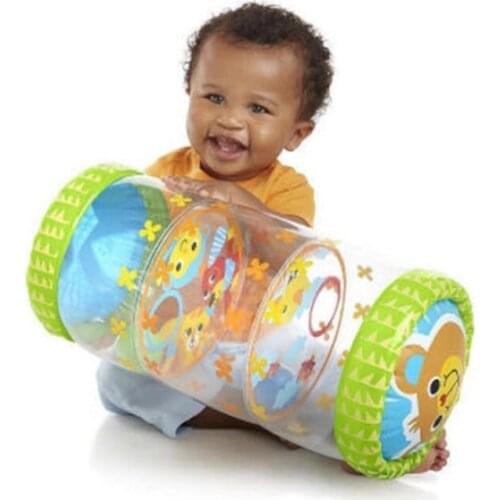 Baby Crawling Inflatable Roller Toy With Bells Baby Fidget Toys Kids Crawling Learning Early Education Toys Crawling Baby Toy