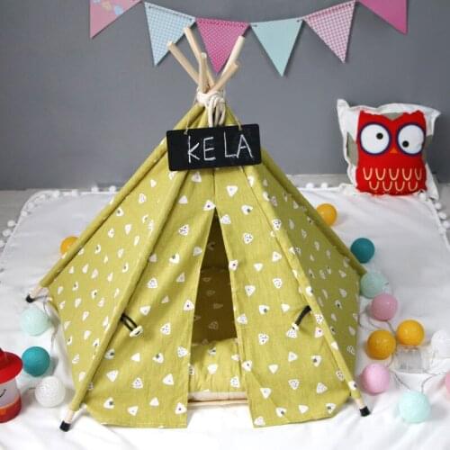 Pet Tent House Dog Fence Foldable Puppy Crate Cat Beds Camping Bed Dog House Cat Cage Cushion