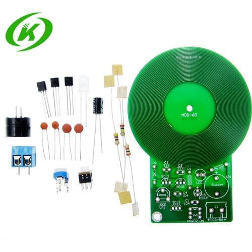 IS DIY Kit Metal Detector Kit Electronic Kit DC 3V-5V 60mm Non-contact Sensor Board Module DIY Electronic Part Metal Detector