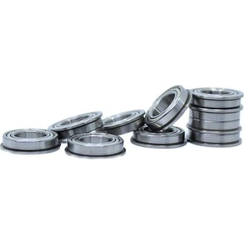 F6801ZZ Flange Bearing 12x21x5 mm ABEC-1 ( 10 PCS ) Thin Section Flanged F6801 Z ZZ Ball Bearings