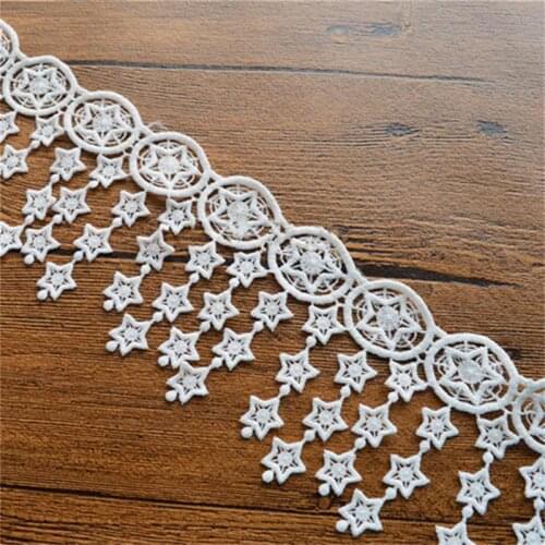 Star Tassel Lace Tirm Water Soluble Exquisite Diy Lace Dress Accessories Milk Silk Embroidery VQX101138