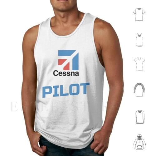 Cessna Pilot Tank Tops Vest Cotton Cessna Cessna Cessna Pilot Cessna Lovers Cessna Plane Piper Piper Pilot Pilot Lover