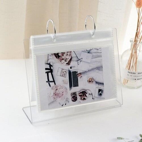 Multi-purpose Desktop Standing Photo Album A6/A5/A3 Clear LOMO Photo Holder Postcards Display Rack Mini Poster Frame