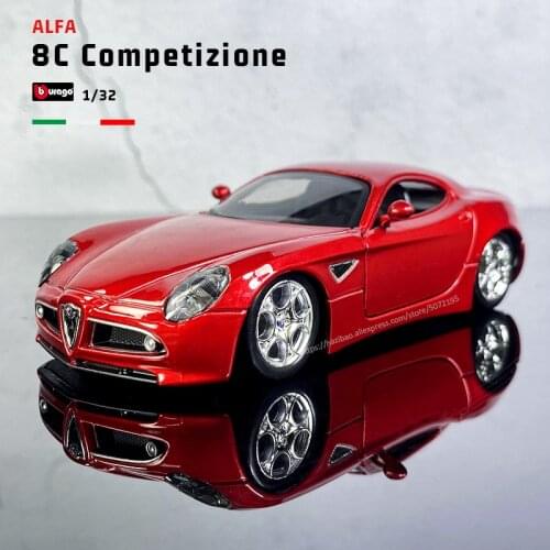 Bburago 1:32 Alfa 8C Competizione Alloy Car collection WRC rally Car model gifts Toy Special carton pack boy toys