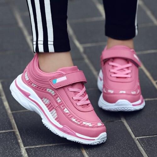 Fashion Baby Girls Sneakers Kids Sports Running Shoes Girls Children Tenis Sneakers Pink Pu Leather Casual Walking Shoes Boys